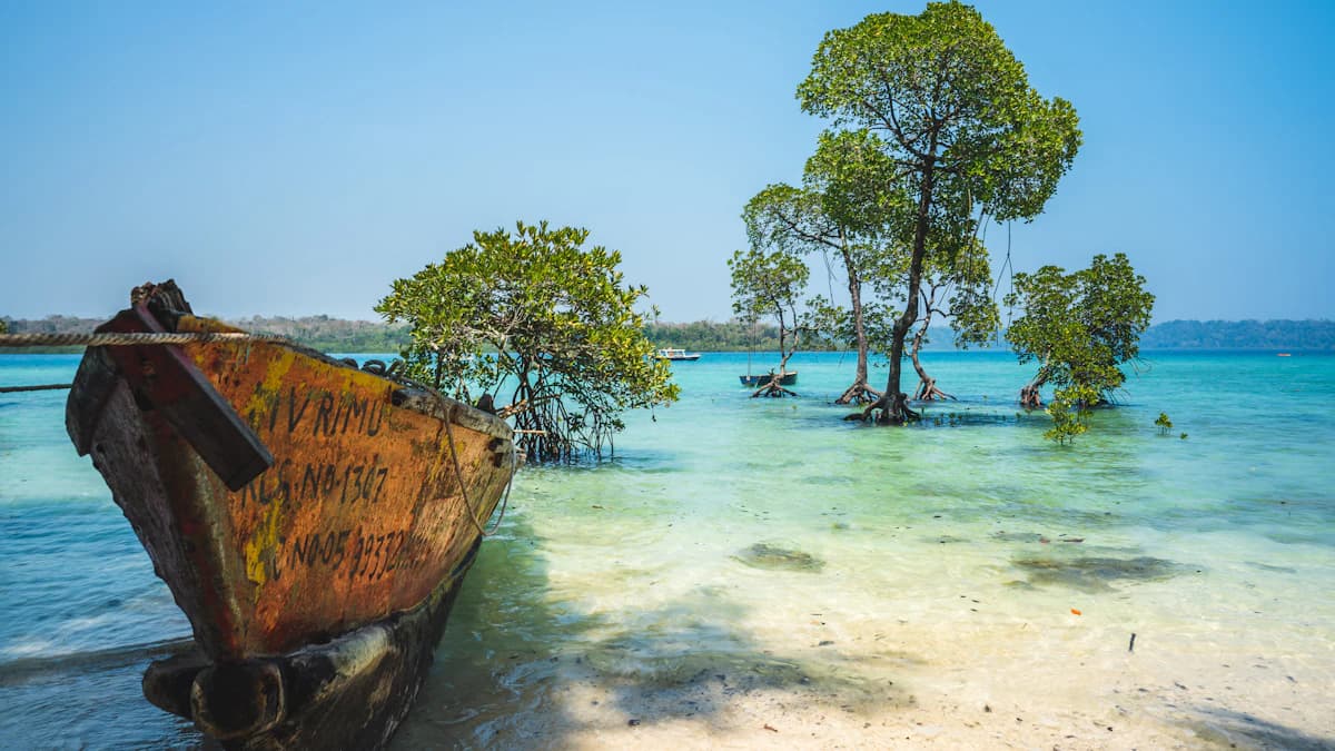 Andaman & Nicobar Islands representing Port Blair tourism and naval workforce