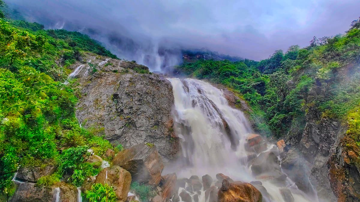 Meghalaya representing Shillong administrative center and mining/tourism economy