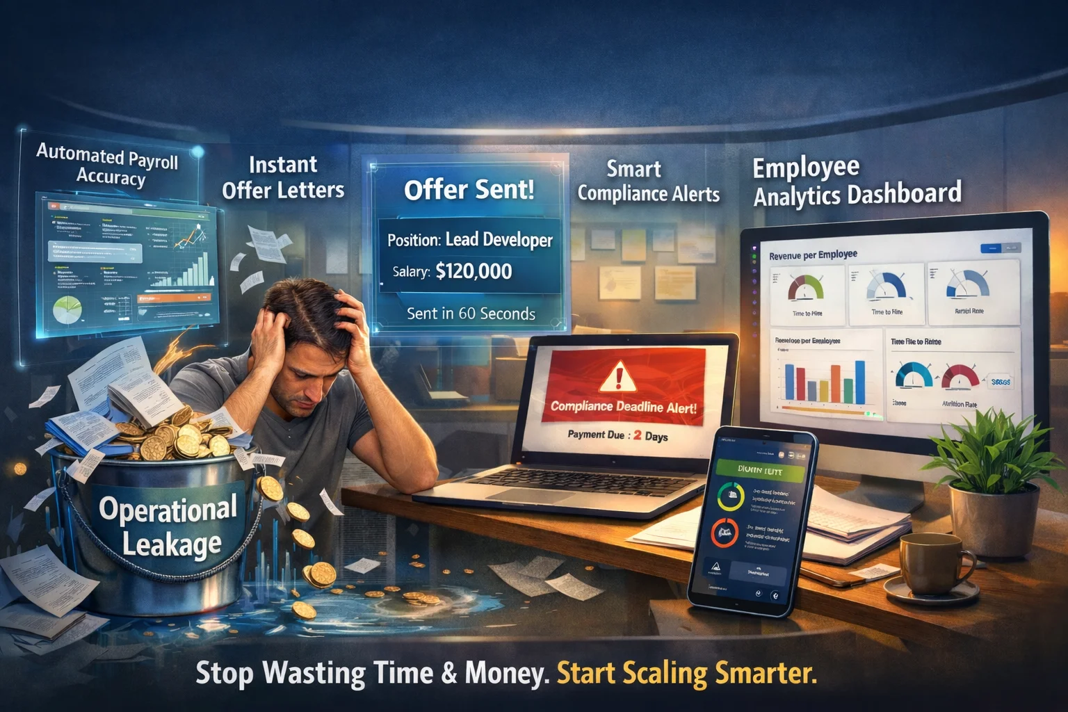 Top 10 Ways an AI-Powered HRMS for Startups Ends "Operational Leakage" Forever