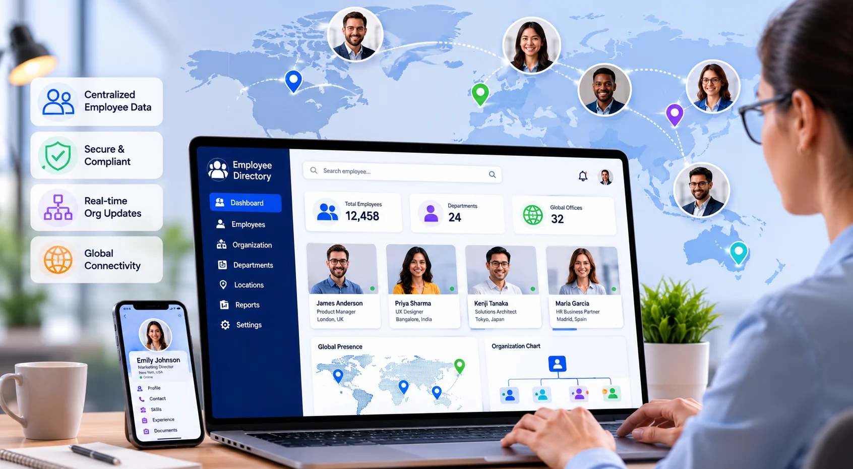 Redefining Global Workforce Connectivity through Advanced Employee Directory Software